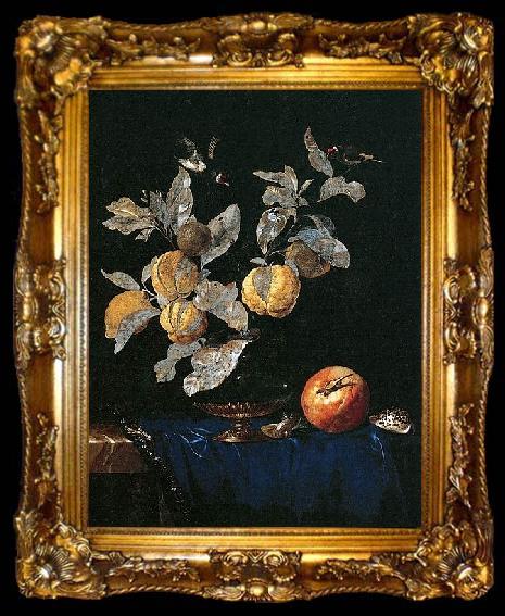 framed  Aelst, Willem van with Fruit, ta009-2
